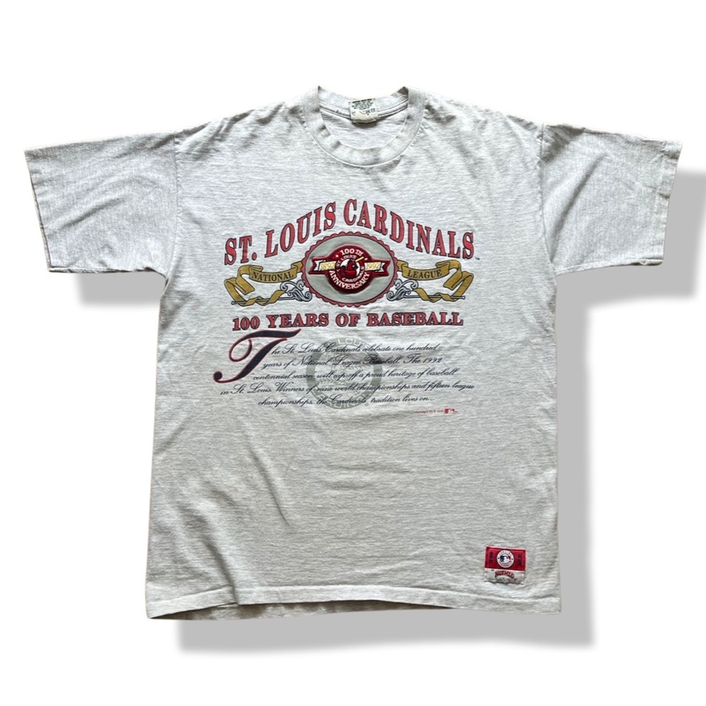 Nutmeg mills St. Louis Cardinals vintage single stitch celebrating 100 years